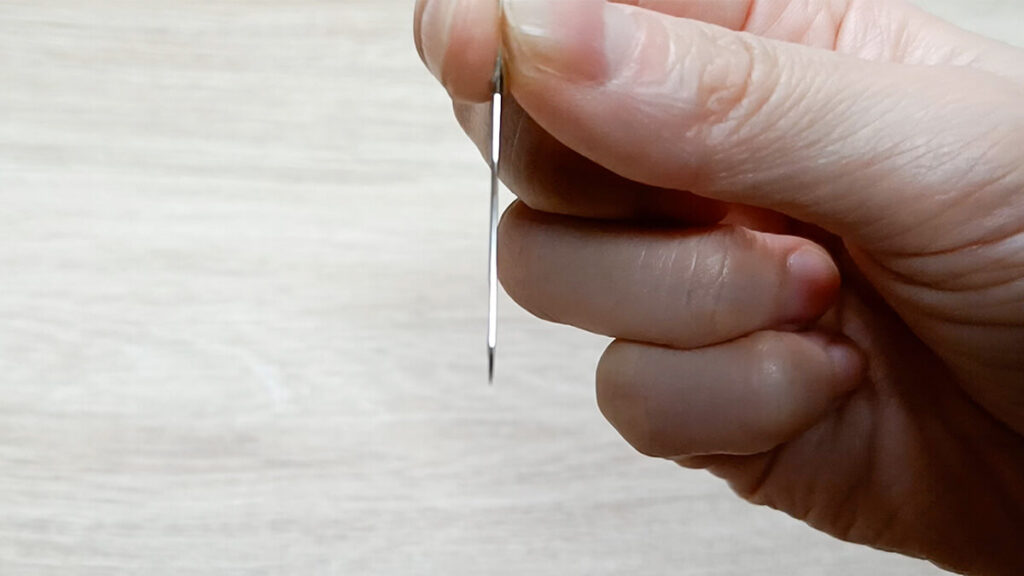 ミシン針が曲がっている、傷ついている