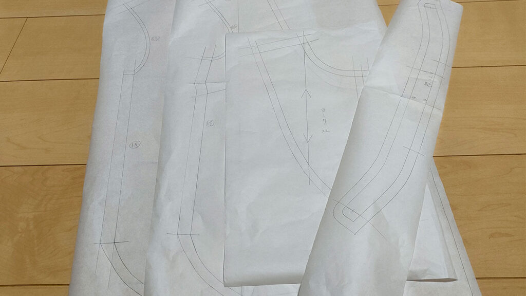 裁縫型紙写し方 – 洋服から型紙を作る – QGDTMR
