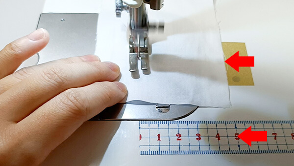 マステで目印を付ける