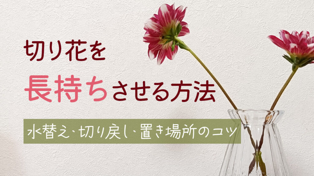 切り花を長持ちさせる方法