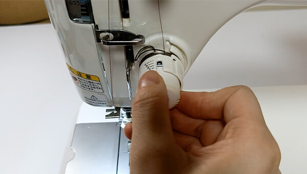 糸調子が合っていない